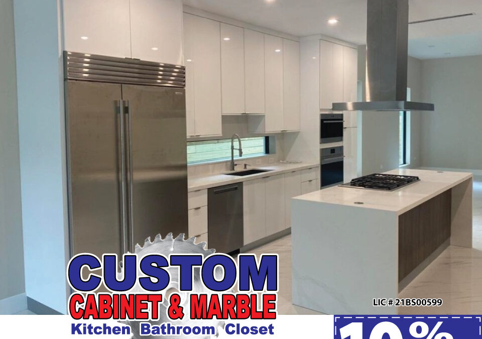 Custom Cabinets & Marble